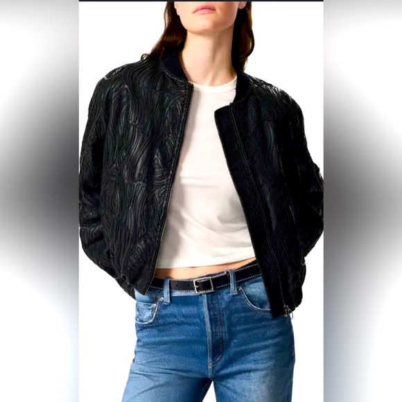 Joe's Jeans Jackets & Blazers - Joe's Jeans Black Faux Leather Jacket